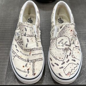 Limited Edition Harry Potter Marauder’s Map Slip-On Vans